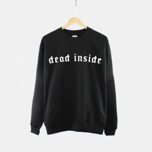 Dead Inside Goth Aesthetic Crew Neck Sweatshirt